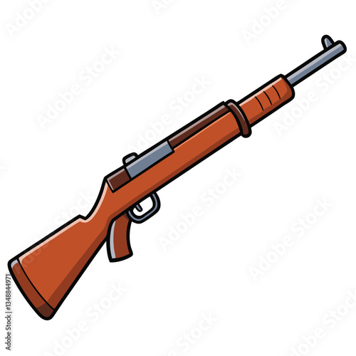 Steyr Scout gun , police weapon vector design, military vector design illustration.