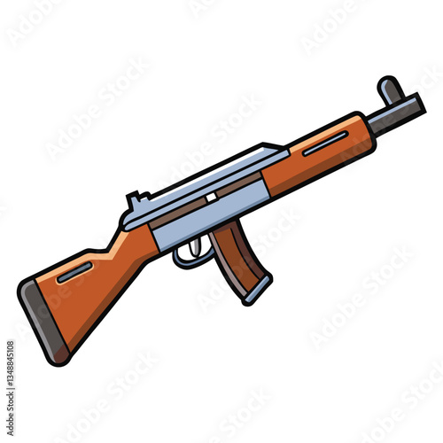 Steyr Scout gun , police weapon vector design, military vector design illustration.