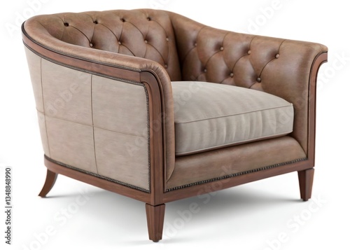 Armchair on white background. remove background just one click
