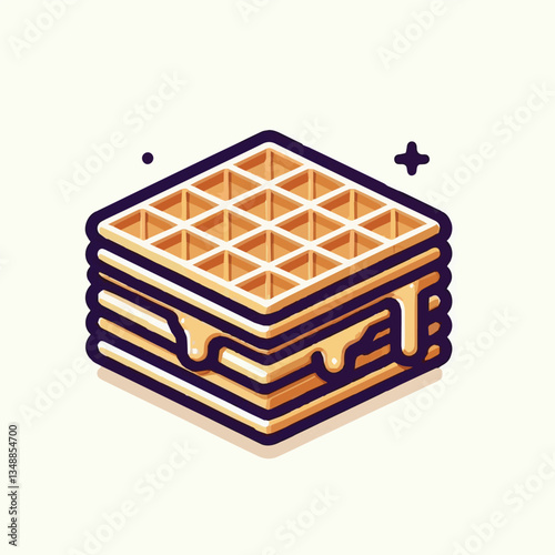 food, waffle, dessert, breakfast, background, pastry, sweet, snack, delicious, illustration, homemade, lunch, tasty, crispy, bakery, fresh, white, baked, meal, belgian, wafer, cream, cake, golden, str
