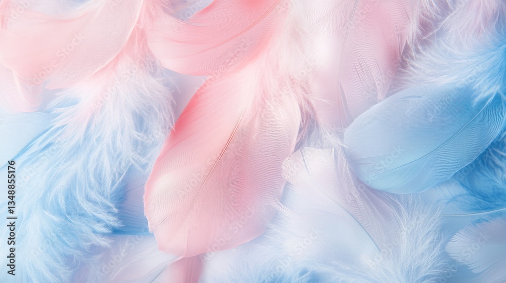 Delicate pastel feathers, soft focus, abstract texture, aesthetic background, for design or branding Delicate pastel feathers, soft focus, abstract texture, aesthetic background, for design or branding