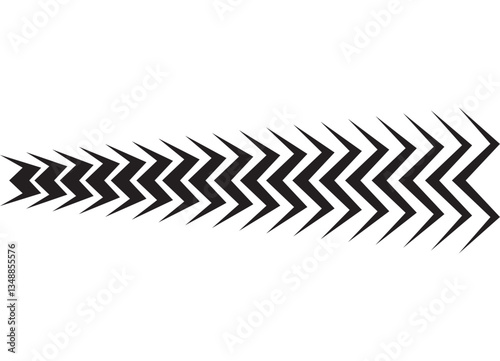 Symmetrical striped sports pattern.  Vector black and white design element on a white background. Racing application on the body of a car, boat, toy, sportswear. Vector background. speed, flight