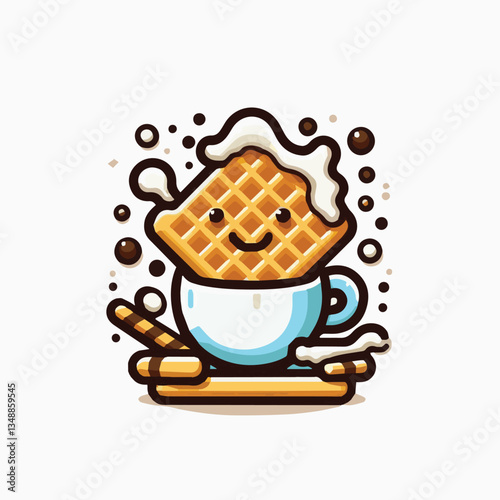 food, waffle, dessert, breakfast, background, pastry, sweet, snack, delicious, illustration, homemade, lunch, tasty, crispy, bakery, fresh, white, baked, meal, belgian, wafer, cream, cake, golden, str