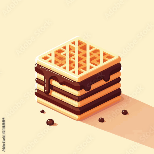 food, waffle, dessert, breakfast, background, pastry, sweet, snack, delicious, illustration, homemade, lunch, tasty, crispy, bakery, fresh, white, baked, meal, belgian, wafer, cream, cake, golden, str