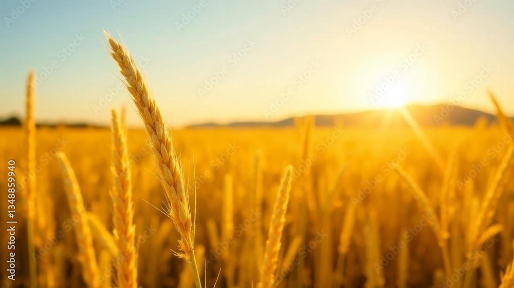 Fototapeta field with ears of wheat