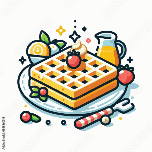 food, waffle, dessert, breakfast, background, pastry, sweet, snack, delicious, illustration, homemade, lunch, tasty, crispy, bakery, fresh, white, baked, meal, belgian, wafer, cream, cake, golden, str