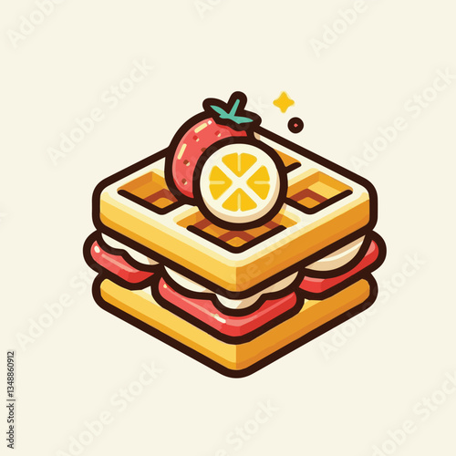 food, waffle, dessert, breakfast, background, pastry, sweet, snack, delicious, illustration, homemade, lunch, tasty, crispy, bakery, fresh, white, baked, meal, belgian, wafer, cream, cake, golden, str