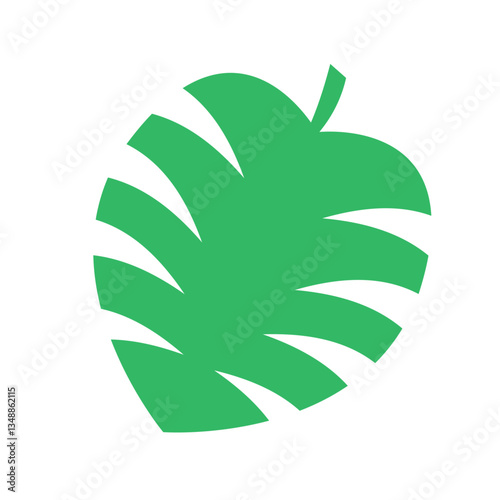 南国の葉っぱのイラスト：トロピカルなベクター素材 - Tropical Leaf Illustration: Tropical Vector Material