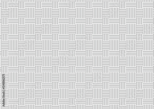 Abstract modern wicker pattern on gray background.