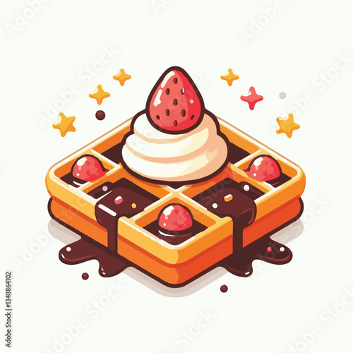 food, waffle, dessert, breakfast, background, pastry, sweet, snack, delicious, illustration, homemade, lunch, tasty, crispy, bakery, fresh, white, baked, meal, belgian, wafer, cream, cake, golden, str