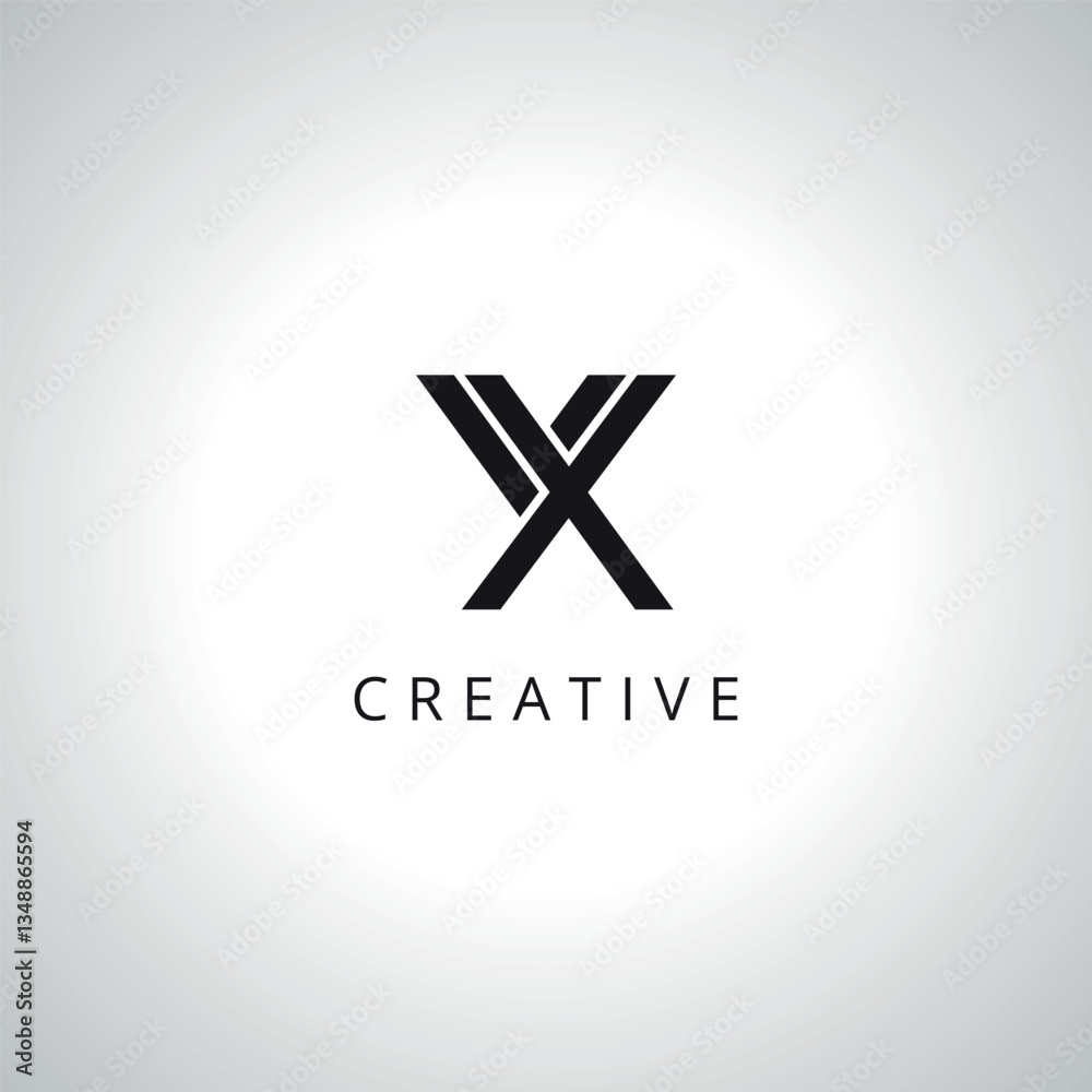 Fototapeta premium Creative Letter VX XV Monogram Logo Template With Vector Eps.