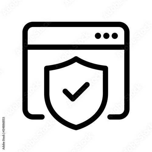 Protection, Security icon. Privacy and Secure browser symbol
