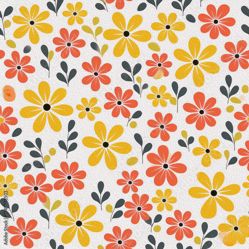 Wallpaper Mural abstract fractal flower.  AI Generated Torontodigital.ca