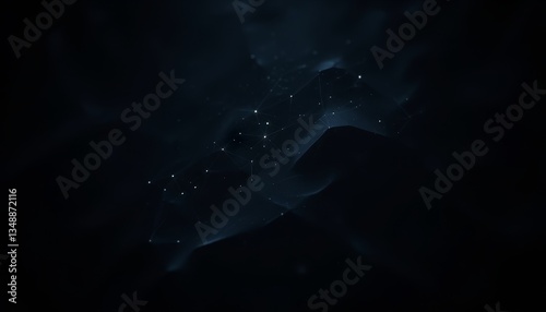 Abstract Dark Nebula with Stars