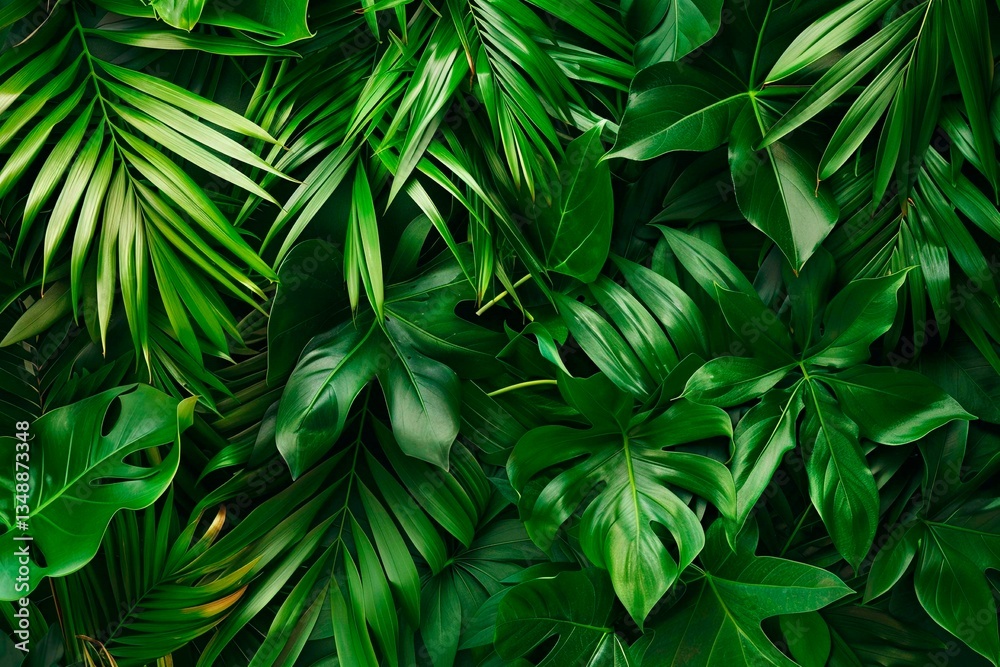 custom made wallpaper toronto digitalTropical Leaf Background