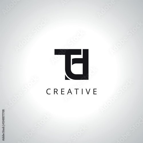 Creative Letter TD DT Monogram Logo Template With Vector Eps.