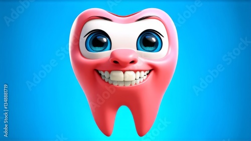 happy tooth cartoon