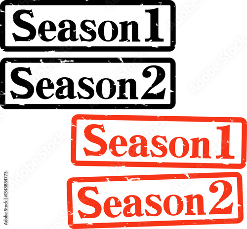 Season1とSeason2のスタンプ