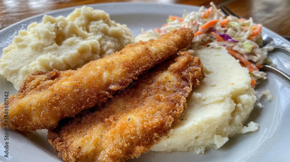 Flaky catfish fillets with zesty lemon herb rice and tender steamed broccoli, a perfect balance of flavor and nutrition. Flaky catfish fillets with zesty lemon herb rice and tender steamed broccoli, a perfect balance of flavor and nutrition.