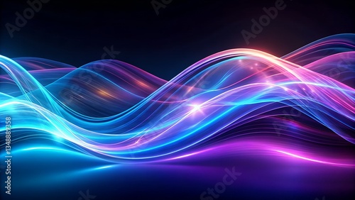 abstract background with glowing lines