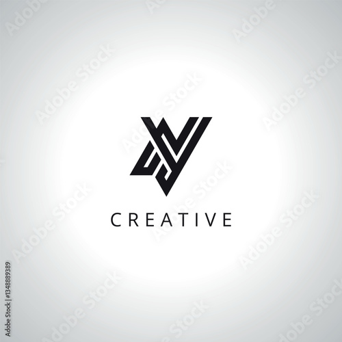Creative Letter NY YN Monogram Logo Template With Vector Eps.