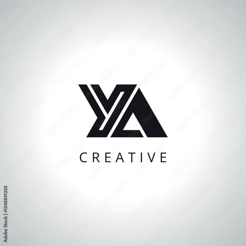 Creative Letter YA AY Monogram Logo Template With Vector Eps. Creative Letter YA AY Monogram Logo Template With Vector Eps.