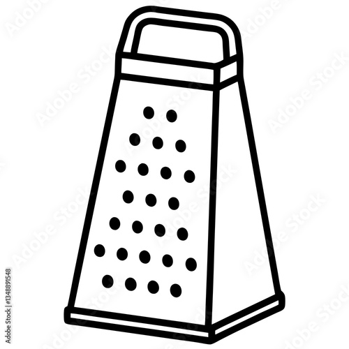 Geometric Grater Vector Line Design
