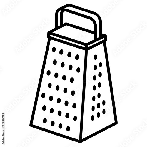 Geometric Grater Vector Line Design