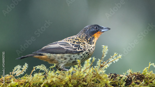 Obraz na płótnie The rufous-throated tanager (Tangara rufigula) is a species of bird in the family Thraupidae. It is found in Colombia and Ecuador. w salonie