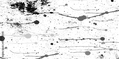 Texture grunge background spray effect. Background with little noisy black dots. Black dust isolated on transparent background.