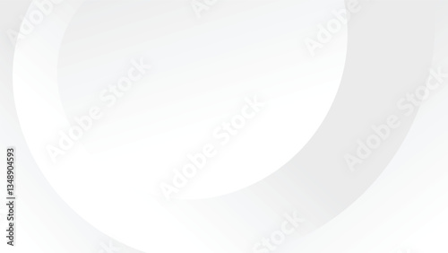 abstract white background with modern circular geometric decoration