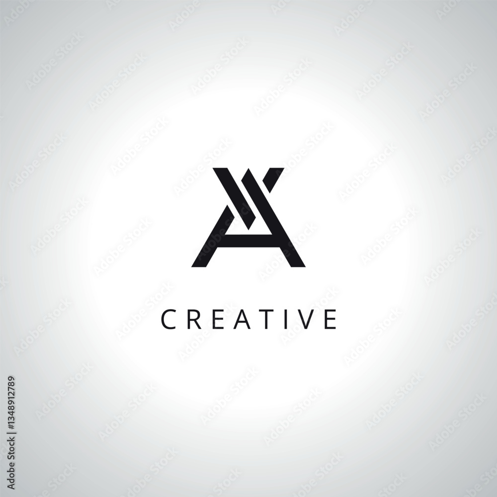 Abstract Letter AV VA Monogram Logo Template With Vector Eps. Abstract Letter AV VA Monogram Logo Template With Vector Eps.