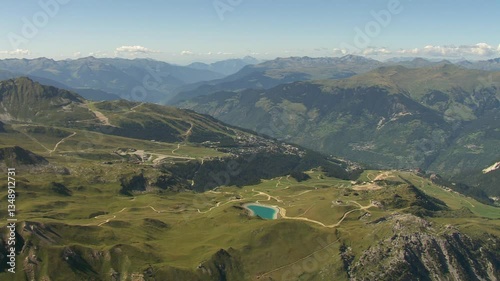 Panorama du Sommet de la Saulire, Courchevel, Méribel dans les Alpes en été