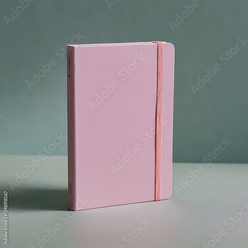 Small blank spiral notebook background for mockup