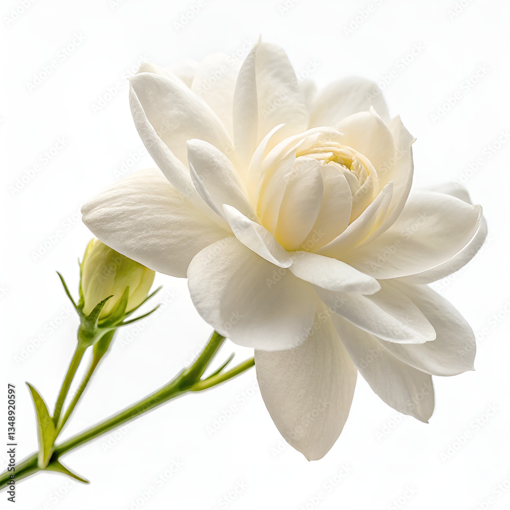 Fototapeta premium white flower isolated on white