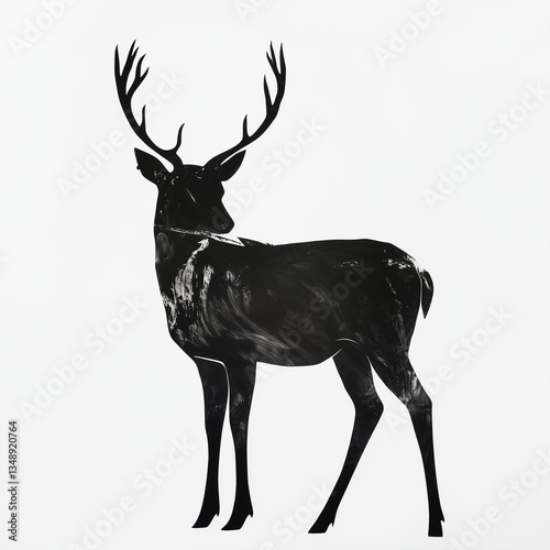 Black Deer Silhouette
