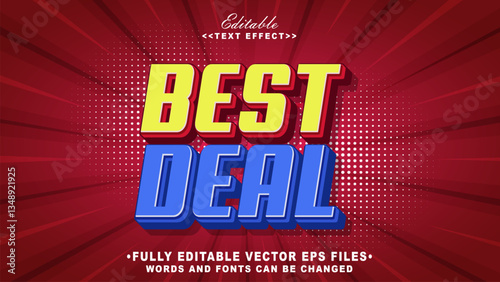 3d best deal text effect