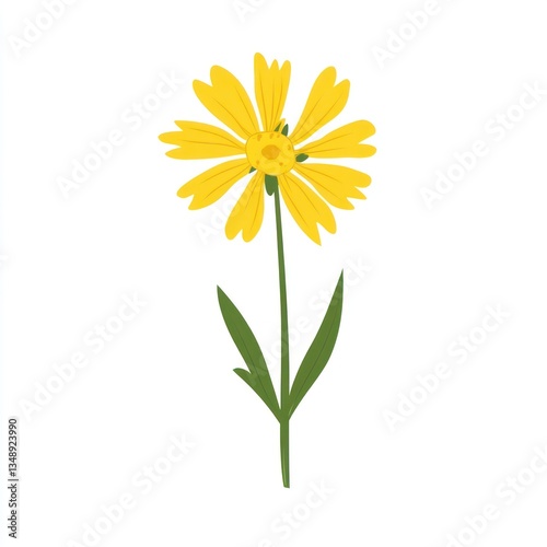 Wallpaper Mural An Autumn Hawkbit wildflower clip art illustration design daisy. Torontodigital.ca