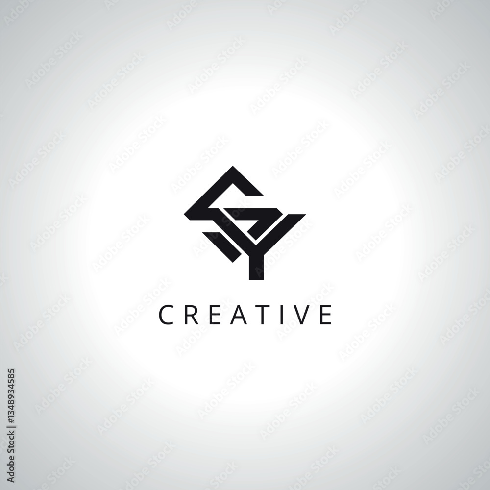 Abstract Letter SY YS Monogram Logo Template With Vector Eps. Abstract Letter SY YS Monogram Logo Template With Vector Eps.