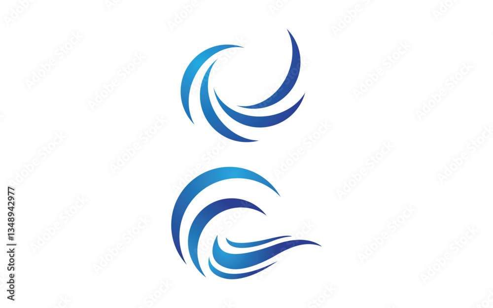 Water wave liquid vector Logo illustration design V1.56 Water wave liquid vector Logo illustration design V1.56