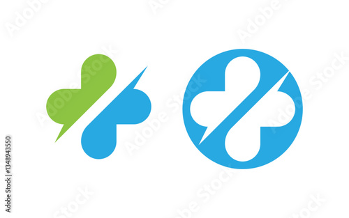 Healthy medical icon vector Logo illustration design v.6