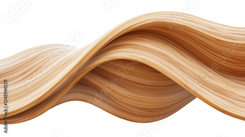 Wallpaper Mural abstract wooden wave texture design with smooth on white background Torontodigital.ca