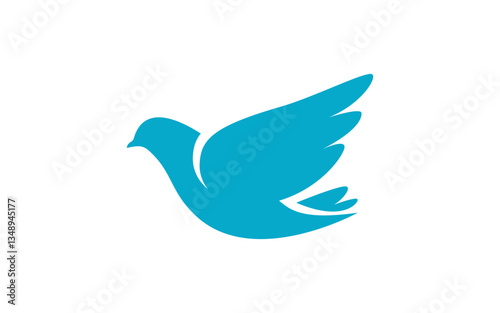 Bird dove icon logo design vector illustration v.2