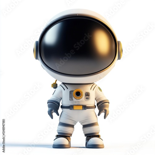 Wallpaper Mural Cute cartoon astronaut in spacesuit. (2) Torontodigital.ca