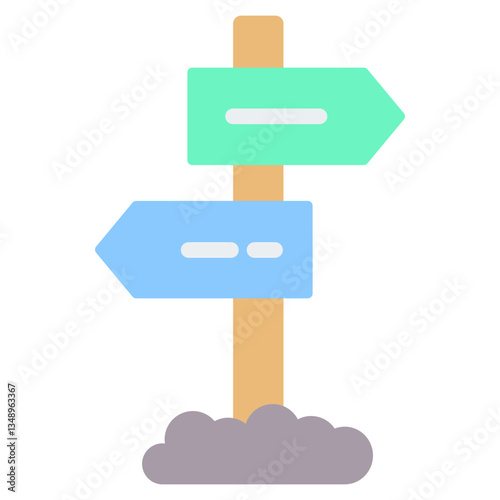 Direction Flat Icon