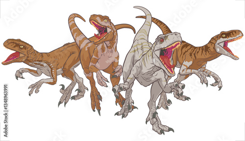 Atrociraptor Team, Atrociraptor, Late Cretaceous, dromaeosaurid dinosaur, Animalia