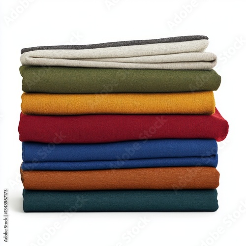 Generic Neatly Folded Overview Placed Texture. Colors