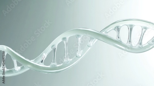 Twisting strands of DNA represent genetic structure and molecula