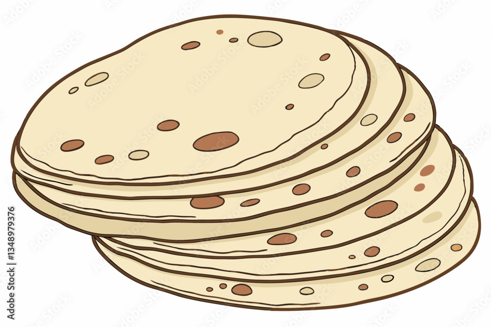 Stack of Soft Flour Tortillas – Traditional Mexican Flatbread in High Resolution. Stack of Soft Flour Tortillas – Traditional Mexican Flatbread in High Resolution.