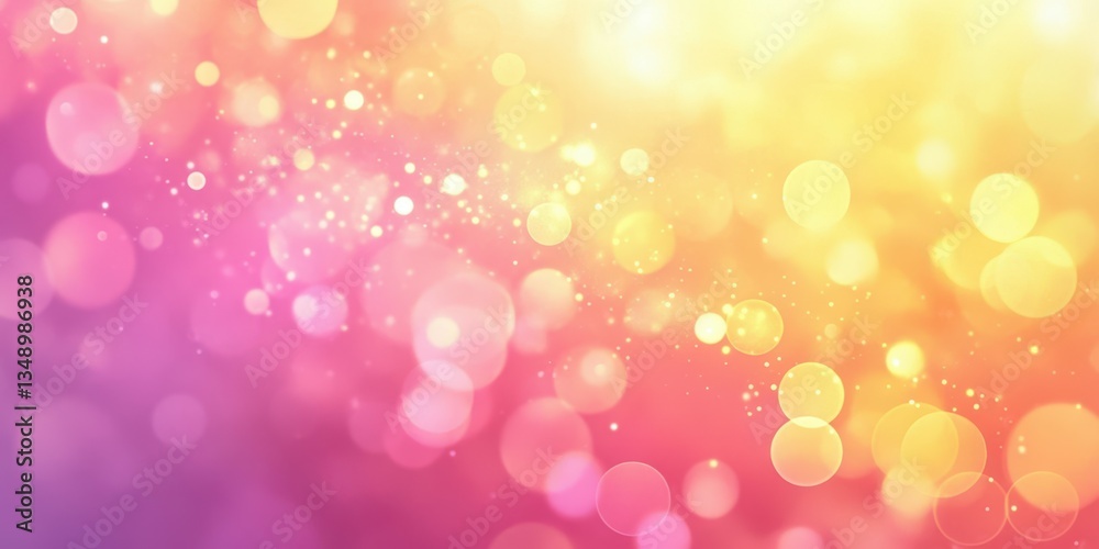 Fototapeta premium Colorful bokeh background creates a vibrant atmosphere for creative projects and celebrations